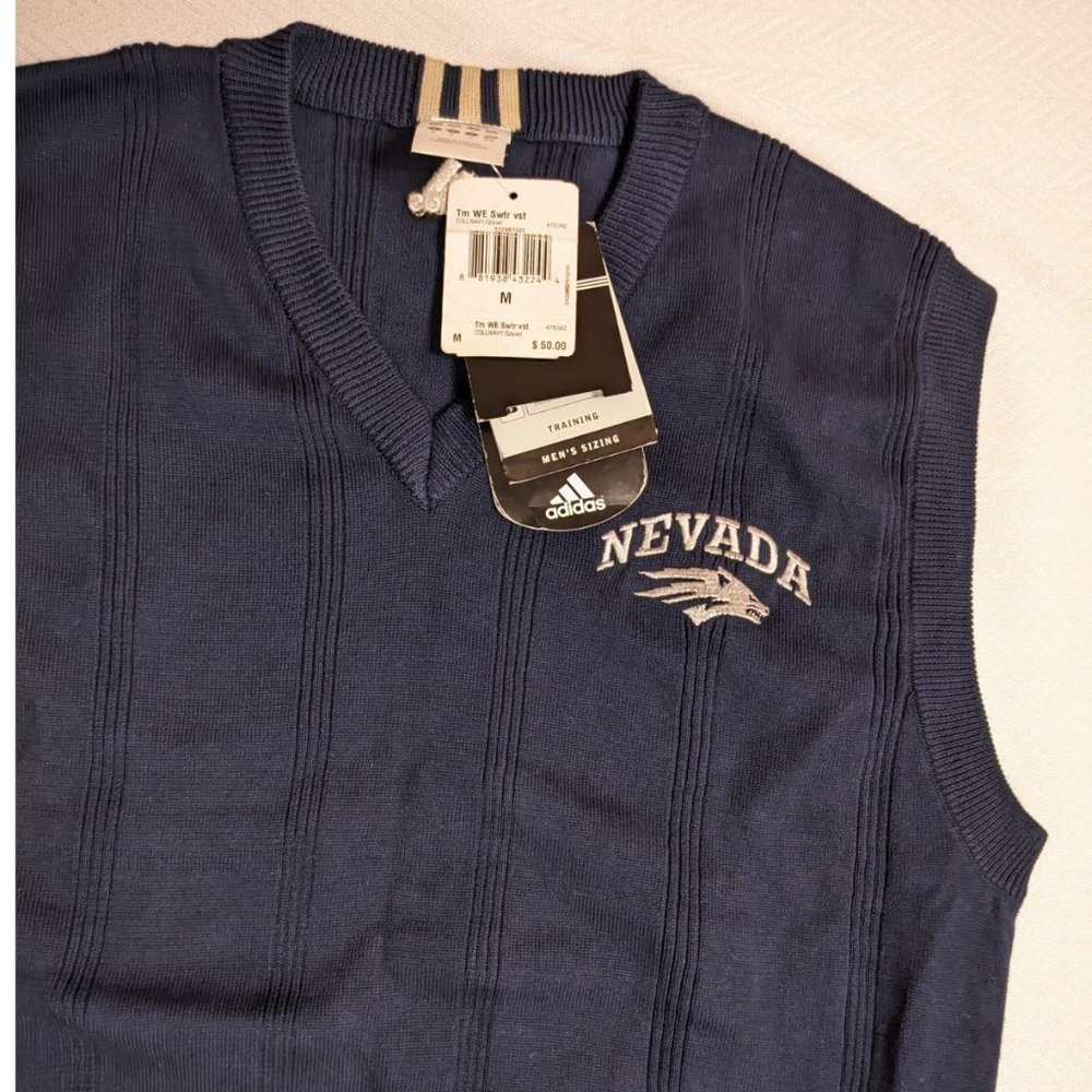 Nevada State Wolf Pack Football Sweater vest. NEW WITH TAGS. Size M - Picture 2 of 4